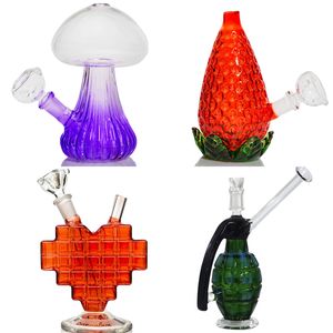 Vintage Cute QUALITY Glass Bong Water Hookah Smoking Pipes With Bowl Original Glass Factory direct sale can put customer logo by DHL UPS CNE