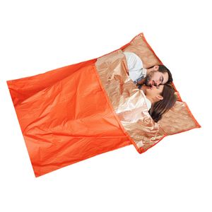 Schlafsäcke Notfall-Schlafsack, leicht, wasserdicht, Notfall-Thermodecke, Überlebensausrüstung für Outdoor-Camping, Wandern, Rucksackreisen, 230323