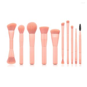 Escovas de maquiagem 5pcs/10pcs Conjunto de princesas rosa maça