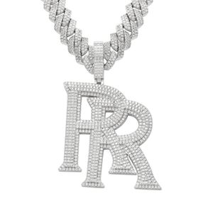 Jóias de grife Colar de venda imperdível Prata 925 Vvs Moissanite Diamante Hip Hop Ice Out Men's Personal Luxury Jewelry Pingente