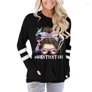 Women's T Shirts Autumn Clothing HAIR STYLIST LIFE 90s Trendy T-shirts Long Sleeve Clothes Fashion Casual Ladies Women Graphic Retro Kpop