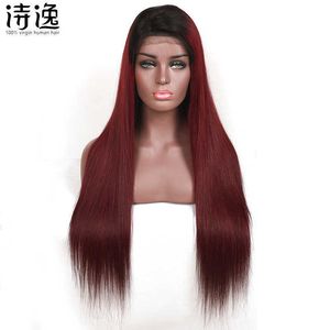 T1B / 99J Human Hair Koronkowe peruki przednie 230323