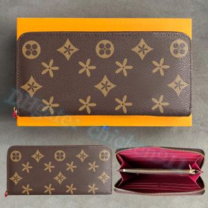 Highend quality Purse M42616 N61264 Clemence Zippy wallet Mens key pouch cardholder Women Designer wallets flower Embossed card holders Luxury Coin purses Tote bag