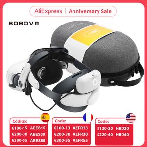 3D Glasses BOBOVR M2 Pro Battery Pack Strap Power Bank For Oculus Quest 2 with Honeycomb Head Cushion C2 Carrying Case VR Accessories 230323