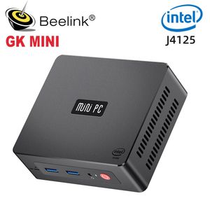 Beelink GK Mini Windows 11 mini PC Intel J4125 DDR4 8GB 128GB SSD 5G WiFi BT4.0 Windows 10 Pro Key 4K Gamer Computador PK GK3V