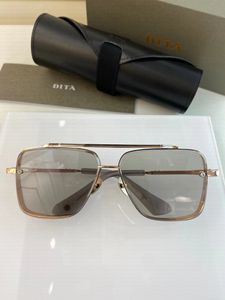 316 Designer de Qualidade Alta DITA Homens Seis Johnson H Óculos de Sol Retro Marca Óculos Design de Moda Caixa de Fita de Metal Pilot Sports Fiess S igh