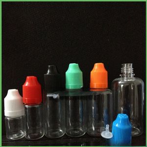 Wholesale Bottle PET E Liquid Ejuice Eliquid Bottles Plastic Dropper 10ml Empty Bottles With Child Proof Tamper Evident Cap Long Needle Tip 10ml