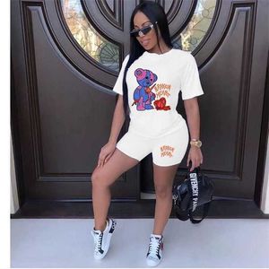 New Plus Sizes 3xl 4xl 5xl Women Tracksuits Two Pieces Set Designer 2024 New Large Letters Pattern Printed T-shirt Shorts Suits Outfits Summer