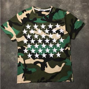 Herren T-Shirts 19SS Neuheit Hohe Männer Camouflage Schmetterling Stern T-Shirt Hip Hop Skateboard Straße Baumwolle T-Shirts T-Shirt Top #A77