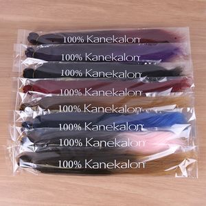 Synthetic Pre Stretched Braiding Hair 26" Pre Stretch Braid Ombre 100% Kanekalon Jumbo Braids For African Hair