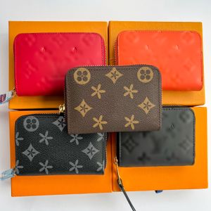 Korthållare plånböcker M60067 N63070 Zippy Zip Coin Purse Wallet Luxury Designer Women Man äkta läderkorthållare Fashionabla prägling Key Pouch Handbag Totes
