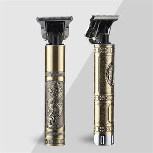 T9 T-shaped electrical hair clippers duddha head dragon oil head small tube men trimmer professional barber razors with charger301G