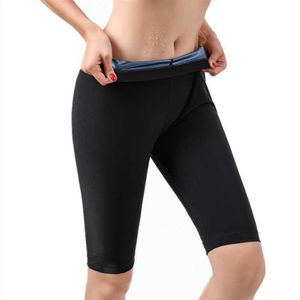 Body Shapers Leggings de emagrecimento Calças de sauna de suor Compressão Thermo Waist Trainer Calções de treino para perda de peso Q0819228b