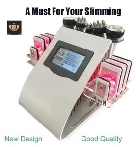 New Model High Quality Slimming Machine & Beauty Equipment 40K Ultrasonic liposuction Cavitation 8 Pads Laser Vacuum RF Skin Care
