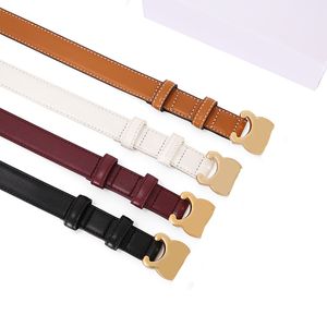 Fashion Smooth Buckle Belt Retro designer Thin Waist Belts for Men Womens Width 2.5CM Genuine Cowhide 4 Color Optional High Quality 2023