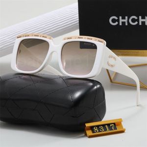 luxury glasses Designer sunglasses protective eyewear purity Cat Eye design UV380 Alphabet design sunglasses driving travel beach wear very nice sun glasses box