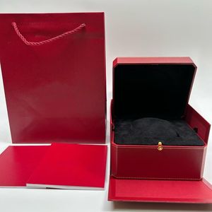 Fornitore della fabbrica di scatole per orologi Rosso con scatola di legno originale Carta di carte Può personalizzazione Watche