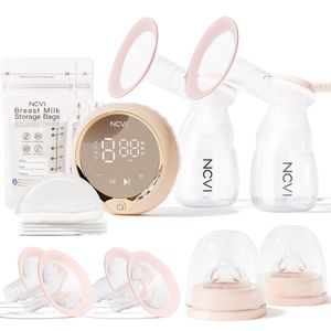 BreastPumps NCVI Electric Breast Pump med 4 lägen 9 nivåer Anti Backflow 2 Storlek Flänsar Touch Panel LED Display Ultra Quiet 230323