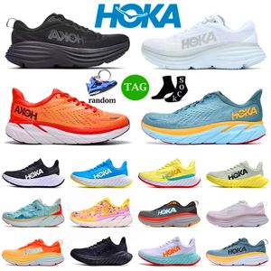 Hoka One One One Running Shoes 남성 여성 패션 레이스 업 야외 스포츠 트레이너 트리 틀러 블랙 멀티 컬러 여름 마사지 플레이트 플레이트 플레이트 고급 디자이너 스니커즈