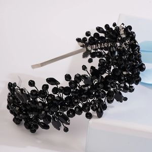 Cabelo de casamento Jóias feitas à mão Banda de cabelo de casamento no noivo de luxo azul vermelho azul tiaras e coroas figuraria de fábrica de cabeça de panela acessórios para mulheres 230323