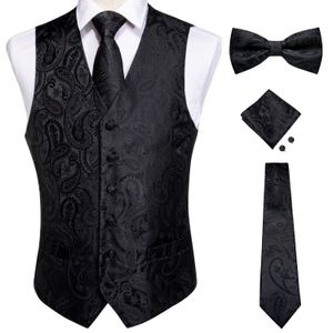 Erkekler Suits Blazers Yelekler Erkekler İnce Fit Erkek Düğün Takım Yelek Gündelik kolsuz resmi iş Erkek yelek Hanky ​​Kravat Bow Tie seti Dibangu 230322