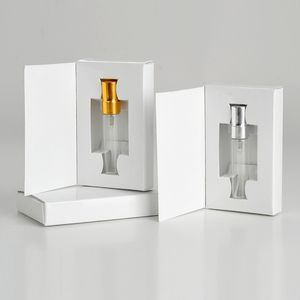 Garrafa de perfume 20pcs/lote 3ml 5ml 10ml Perfume Atomizer caixas de papel personalizáveis ​​e garrafa de perfume de vidro com embalagem de atomizador 230323