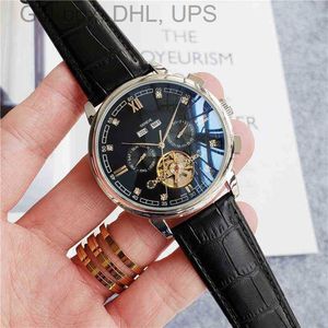 Märke lyxig klocka för män multifunktionella automatiska mekaniska armbandsur Toppkvalitet Timespiece UXKP
