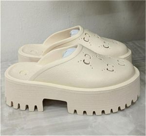 luxury slippers brand designers Women Ladies Hollow Platform Sandals made of transparent materials fashionable sexy lovely sunny beach woman shoes slippers 35-42