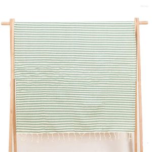 Bordduk 100x180 cm Turkish Tassel Beach Thandduk Randig tryckdekoration Multifunktionell Yoga Mat Cushion Filtduk