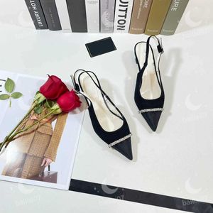 Дизайнерские сандалии Сексуальные летние сандалии на высоком каблуке Женские черные туфли Y2303
