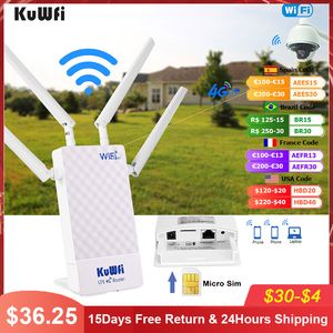 Routers KuWFi 4G Outdoor LTE SIM Card WiFi Waterproof Support Port Mapping DMZ Setting For 48V POE Switch Camera 230323