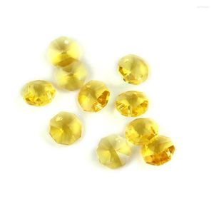 Chandelier Crystal Topaz 14mm 1 Hole/2 Holes Beads Glass Prism Pendant For Lighting Parts