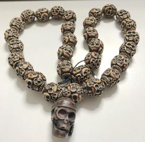 Подвесные ожерелья сумасшедшие рок -панк -череп ожерель