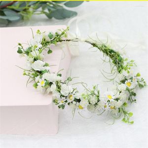 Headpieces Flower Hairband Women Garland Wreath Jewelry Wedding Hair Accessories For Bride Bridesmaids Kids Crown Party Beach Jewellry Gift