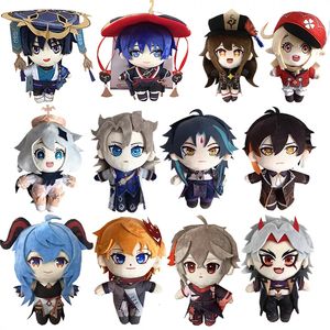 Plush Dolls 20cm Genshin Impact Arataki itto Hu Tao XIAO Wanderer Morax Kamisato Ayato Tartaglia Doll Pillows Christmas Gift For Kids 230323