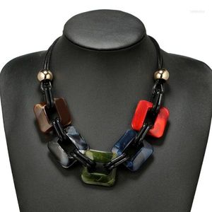 Choker Fashion Power Leather Cord Necklace Pendants Vintage Weaving Collar For Women Jewelry Luxury Boho