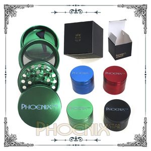 Smerigliatrici di tabacco uniche Accessori per fumo Aeromobile Aeromobile in alluminio in acciaio inossidabile Schermata Schermata a base di erbe Herb DAB.