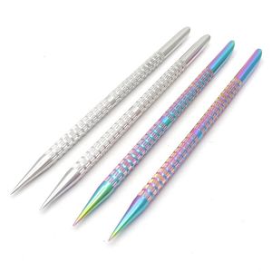 Colorful Smoking Stainless Steel Hookah Shisha Bowl Filter Hole Needle Stick Rod Innovative Bong Herb Tobacco Shovel Cigarette Cleaning Holder Hook Poker