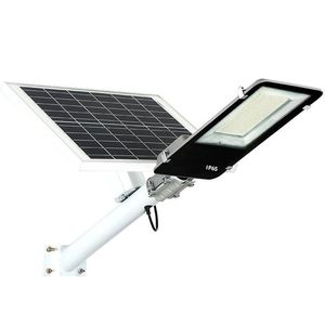 500W Solar Street Lamps Outdoor Solars LED -lampor med fjärrkontroll 6500K Dagsljus Vit säkerhet Flodsljus för Yard Garden Streets PlayGrouds Crestech