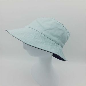 Breda randen hattar kvinnor solid hink hatt damer flickor reversibel tjock bomull fiskare hatt kvinnlig rosa mint svart elfenben sol förhindra hattar g230323