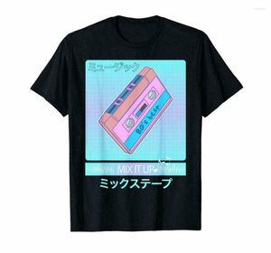 Erkek Tişörtleri Mix Bant 80s Japon Otaku Estetik Vaporwave Art Shirt Boyutu S - 3XL Hip -Hop Tee