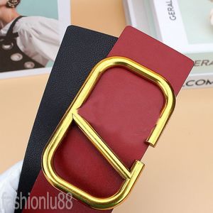 Women luxury belt double sides designer belts men big smooth buckle famous letter formal cinturon business female belts for womens designer graceful YD021 Q2