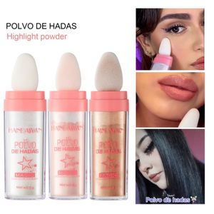 Bronzers Highlighters 3 Colors Polvo De Hadas Body Brightens Natural Three-dimensional Face Blusher Patting Powder Highlighter
