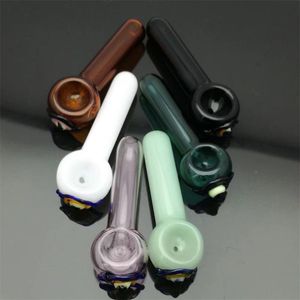 Smoking Pipes Coloured eye glass pipe Wholesale Glass Bongs Accessories, Glass Water Pipe Smoking,
