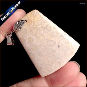 Collane a ciondolo crisantemo naturale gioielli gemme pietra in pietra lucidata per perle da perle per donne US776