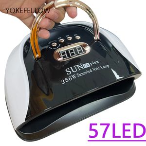 Nail Dryers UV LED Nail Lamp Gel Nail Light for UV Gel Nail Polish 57LED UV Dryer with 4 Timers Professional for Nail Art Home Salon 230323