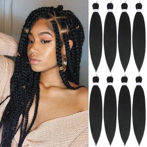 52" Kanekalon Synthetic Afro Easy Twist Hair Pre Stretched Braiding Hair Braid Ombre Hair