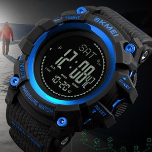 腕時計Skmei Men Sports Watches Countdown Pressure Compass Watch Alarm Chrono Digital 30M防水RelogioMasculino