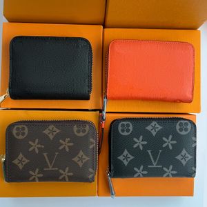 Lyxdesigner N63070 M60067 Zippy Zip Coin Purse Womens Mens Wallet Key Pouch Card Holder Prossed Passport Holder Handbag Keychain Wristlets Card Case Fickets