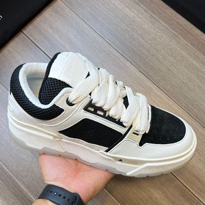 Med låda casual skor mesh mycket andning kvinnliga män ma1 designer sneakers par skor läder gjord övre ss2 snövit gröna klassiska festskor storlek 35-46